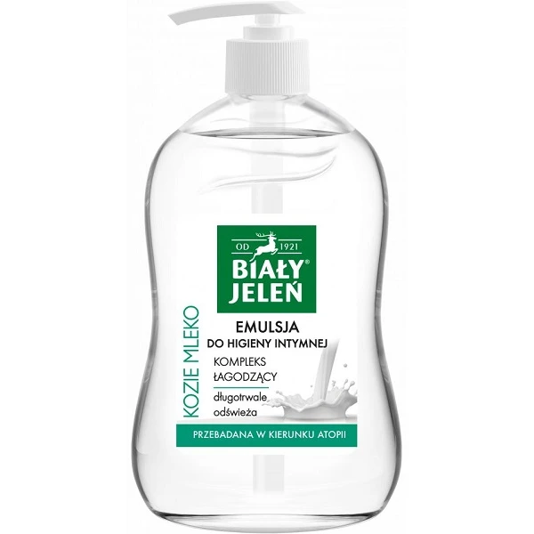 Biały Jeleń, emulsja do higieny intymnej, kozie mleko, 500ml