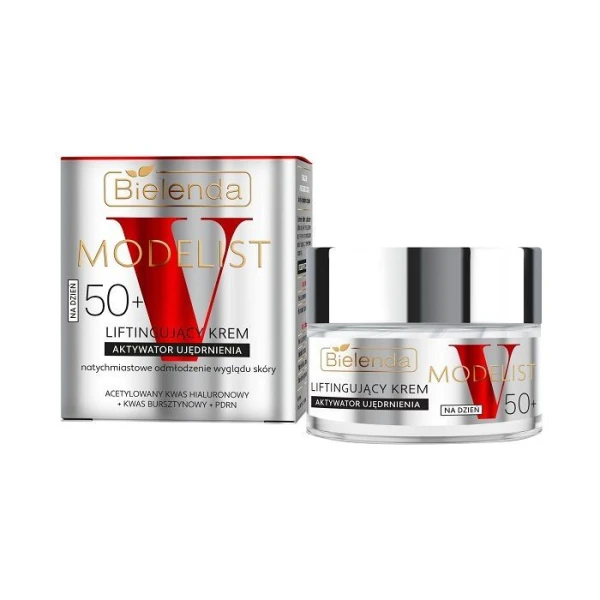 Bielenda V-Modelist, liftingujący krem na dzień 50+, aktywator ujędrnienia, 50ml
