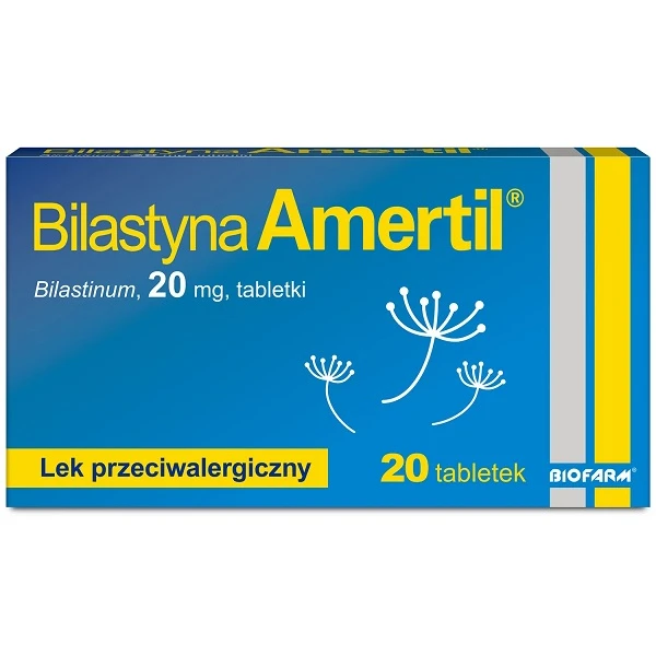 Bilastyna Amertil 20mg, 20 tabletek