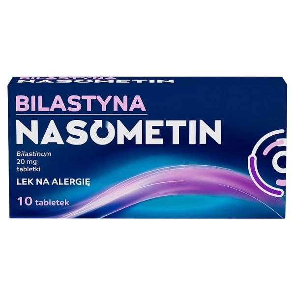 Bilastyna Nasometin 20mg, 10 tabletek