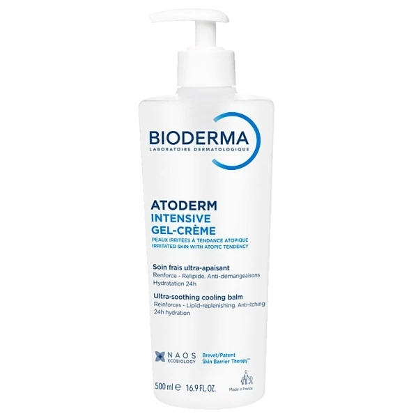 Bioderma Atoderm Intensive Gel-Creme, balsam do ciała o intensywnie przeciwświądowym działaniu, 500ml