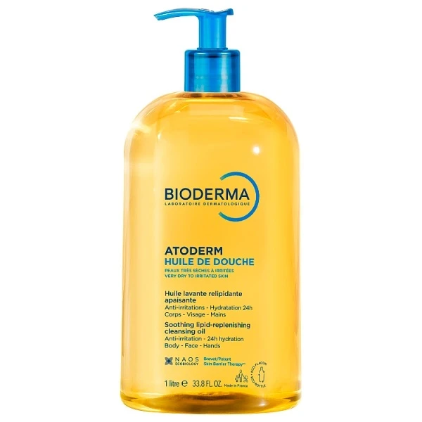 Bioderma Atoderm Huile de douche, olejek do kąpieli i pod prysznic, 1000ml