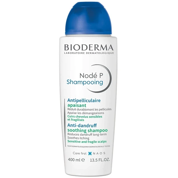 Bioderma Node P Shampooing, kojący szampon przeciwłupieżowy do włosów delikatnych, 400ml
