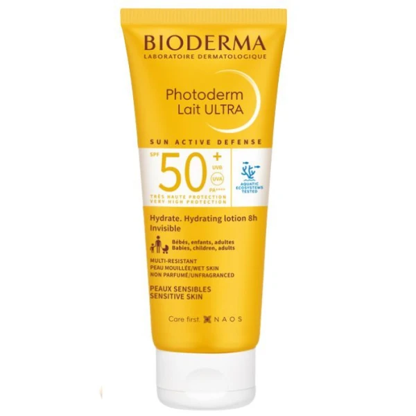 Bioderma Photoderm Lait Ultra, ultralekkie mleczko SPF 50+ do skóry wrażliwej, 100ml