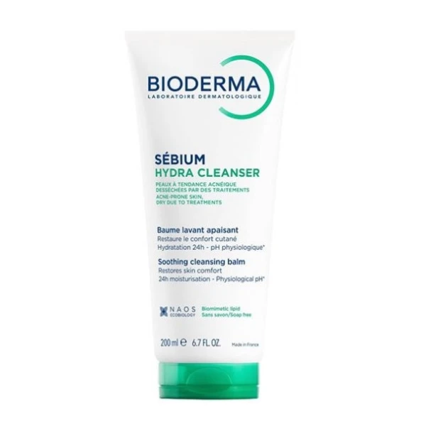 Bioderma Sebium Hydra Cleanser, kojąca emulsja oczyszczająca, skóra ze skłonnością do trądziku, 200ml