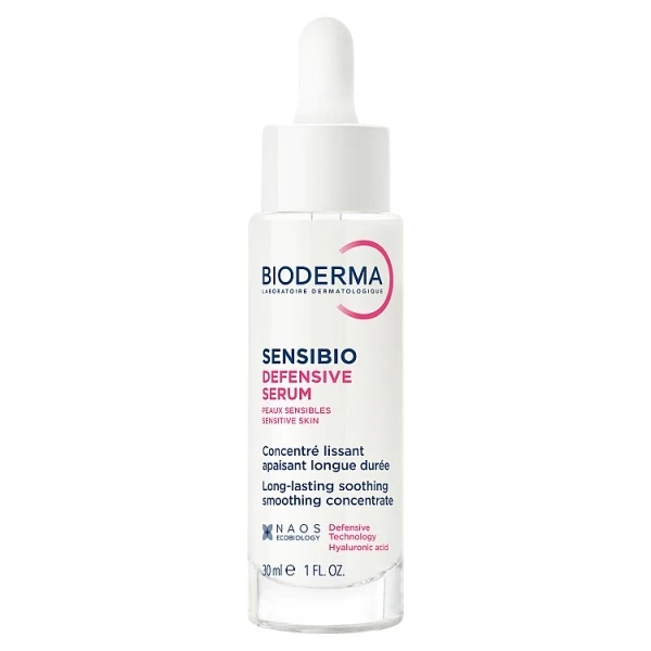 Bioderma Sensibio Defensive, łagodzące serum nawilżające spowalniające oznaki przedwczesnego starzenia się skóry, 30ml
