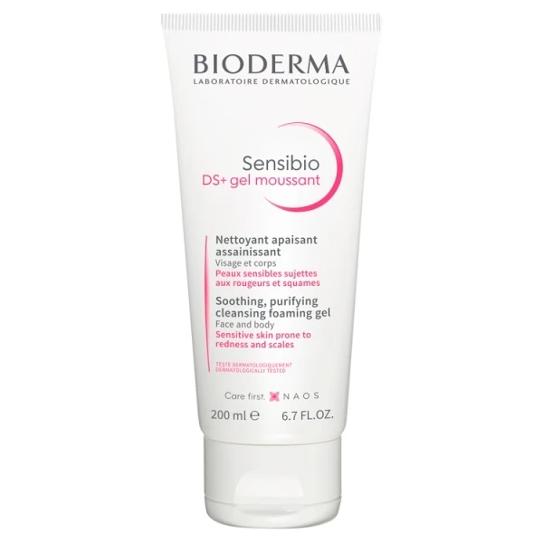 Bioderma Sensibio DS+ Gel Moussant, delikatny żel oczyszczający, 200ml