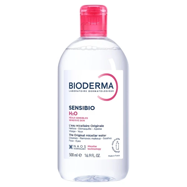 Bioderma Sensibio H20, woda micelarna, skóra normalna i wrażliwa, 500ml