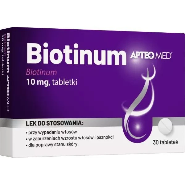 Biotinum 10mg, Apteo Med, 30 tabletek