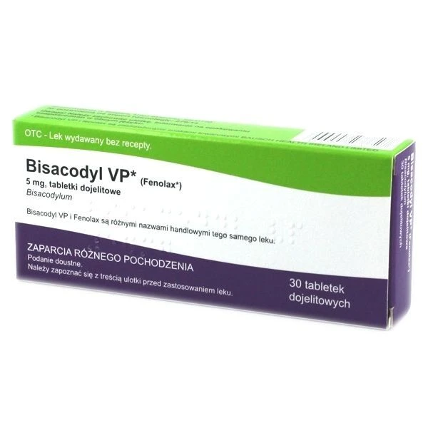 Bisacodyl VP 5mg, 30 tabletek IR*