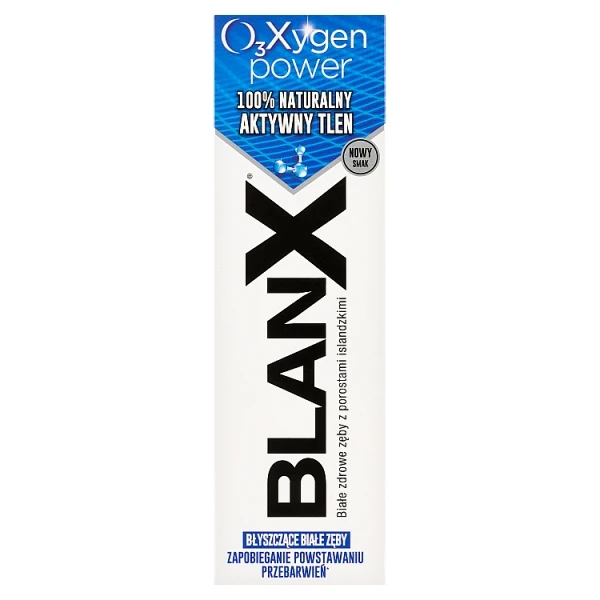 BlanX O3Xygen Power, wybielająca pasta do zębów, z aktywnym tlenem, 75ml