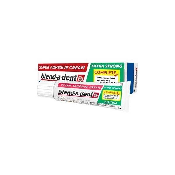Blend-a-dent Neutral, klej do protez, Extra Strong, 47g