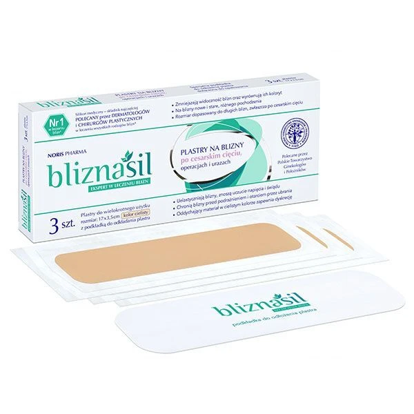 Bliznasil, plastry na blizny, 3 sztuki