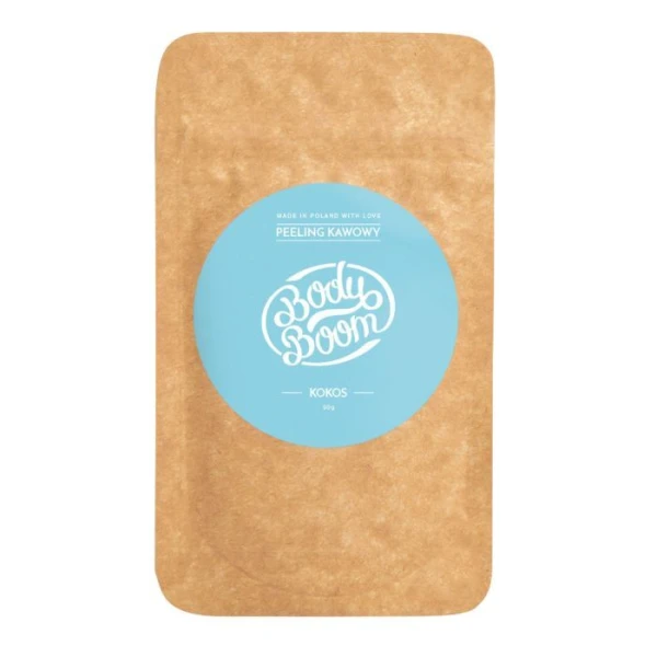 BodyBoom, peeling kawowy do ciała, kokos, 30g