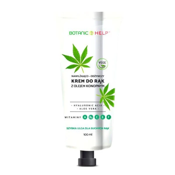 Botanic Help, krem do rąk z olejem konopnym, 100ml