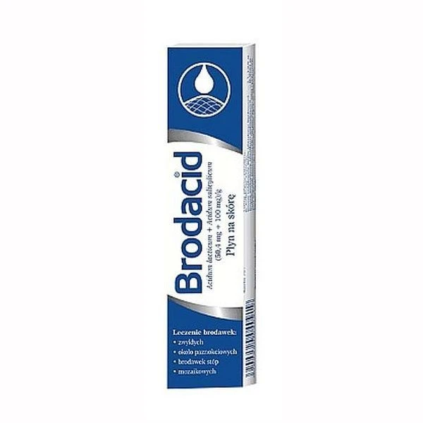 Brodacid (50,4mg+100mg)/g, płyn na brodawki, 8g