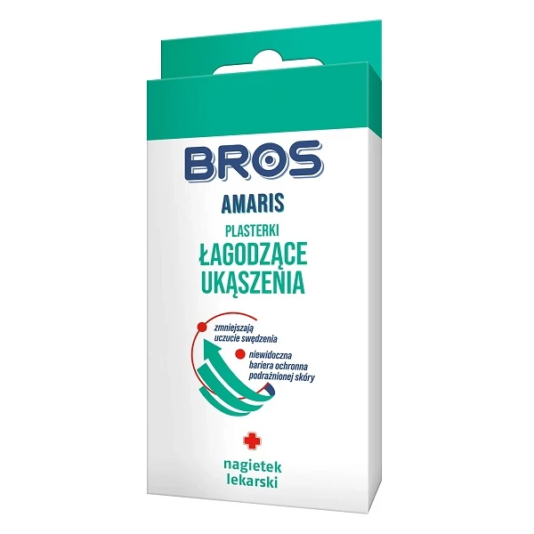 Bros, plastry łagodzące ukąszenia, 20 sztuk
