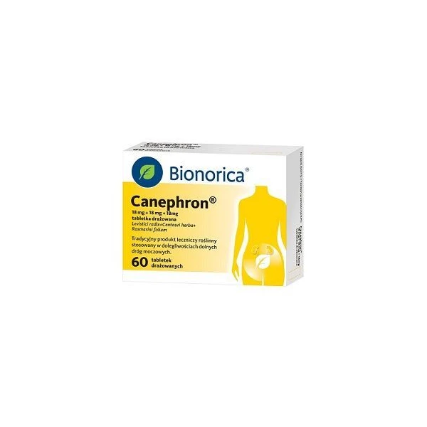 Canephron (18mg+18mg+18mg), 60 tabletek drażowanych
