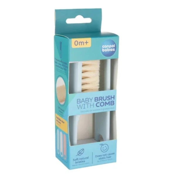 Canpol, szczotka i grzebień do włosów, od urodzenia, 2/424 blue, 1 zestaw