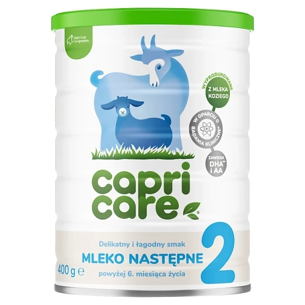 Capricare 2, mleko następne, kozie, po 6 miesiącu życia, 400g