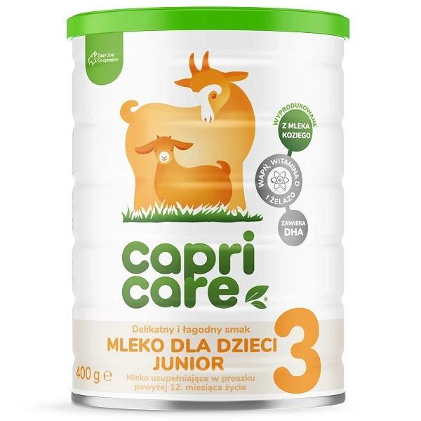 Capricare Junior 3, formuła na bazie mleka, po 1 roku życia, 800g