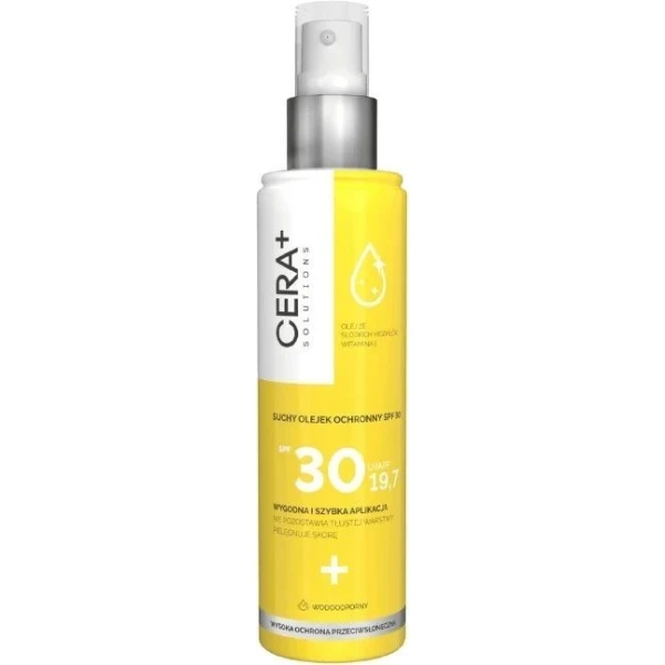 Cera+ Solutions, suchy olejek ochronny SPF 30, spray, 150ml