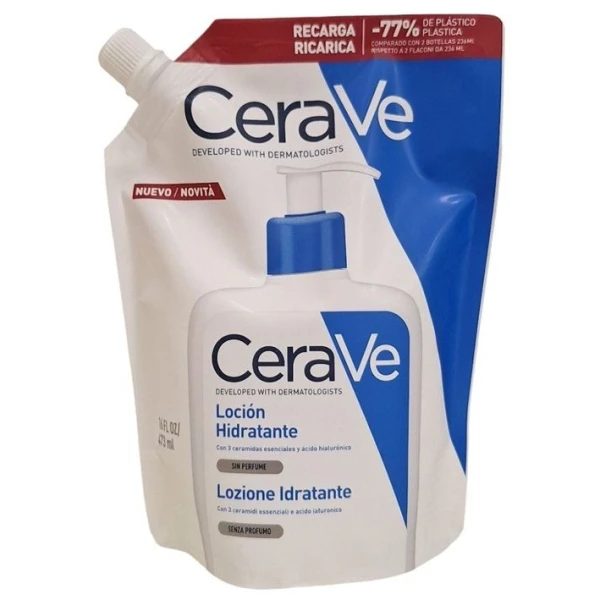 CeraVe, balsam nawilżający do twarzy i ciała, skóra sucha, zapas, 473ml