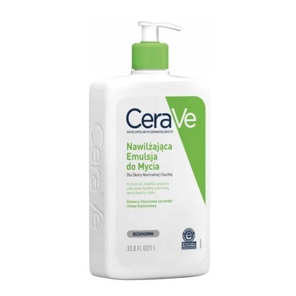 CeraVe, emulsja nawilżająca do mycia, dla skóry normalnej i suchej, 1000ml
