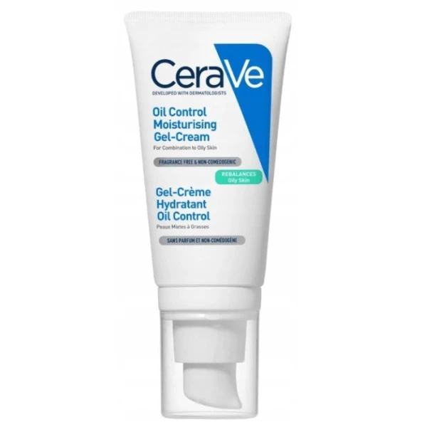 CeraVe Oil Control, nawilżający żel-krem, skóra mieszana i tłusta, 52ml