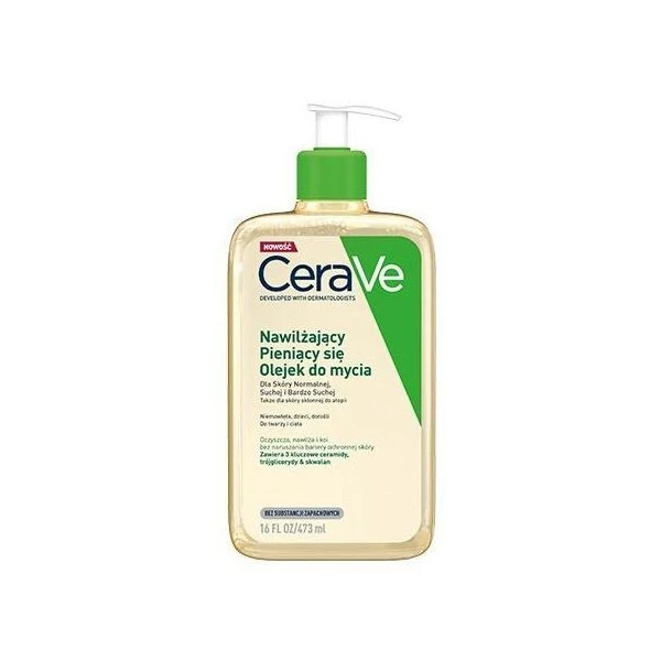 CeraVe, olejek nawilżający do mycia, dla skóry normalnej i suchej, 473ml