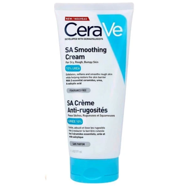 CeraVe SA, krem wygładzający, dla skóry szorstkiej, suchej, 177ml