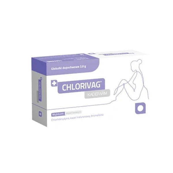 Chlorivag Kadefarm, globulki dopochwowe, 10 sztuk