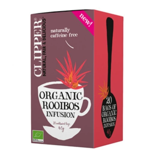Clipper, herbatka Rooibos, 20 saszetek