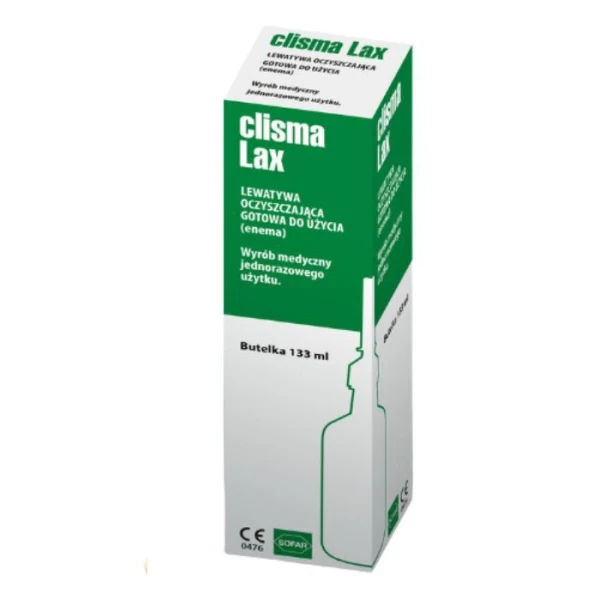Clisma Lax, lewatywa oczyszczająca (enema), wlewka doodbytnicza, 133ml