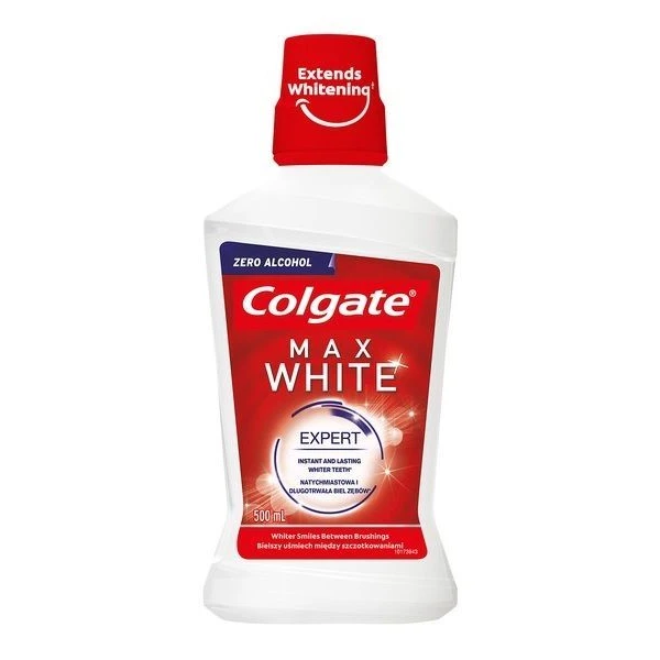 Colgate Max White Expert, płyn do płukania jamy ustnej, 500 ml