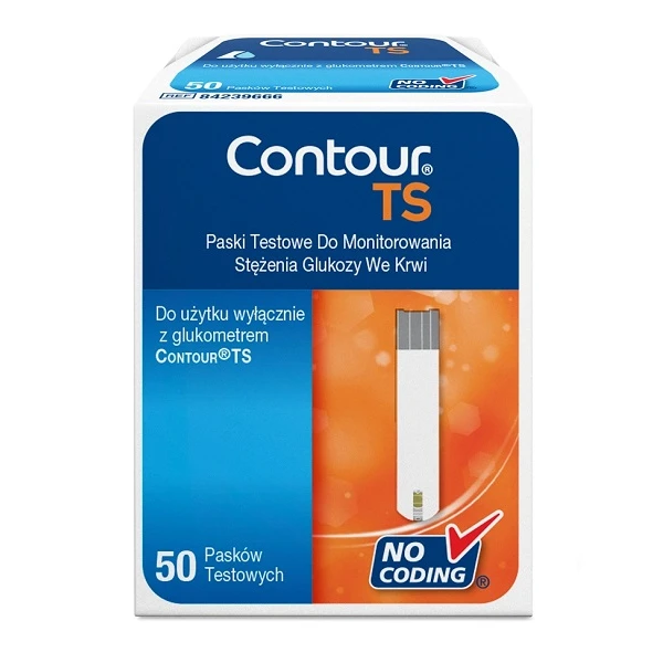 Contour TS, test paskowy do glukometru, 50 pasków