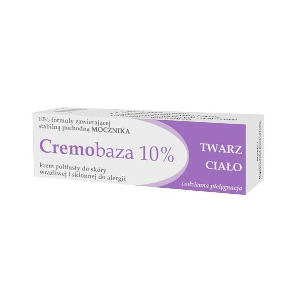 Cremobaza 10%, krem półtłusty do skóry wrażliwej i alergicznej, 30g