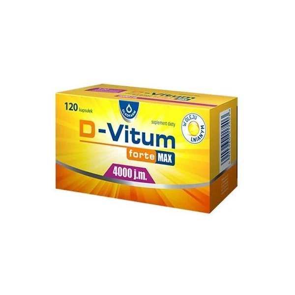 D-Vitum Forte Max 4000 j.m., 120 kapsułek