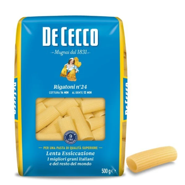 De Cecco, włoski makaron Rigatoni n°24, 500g