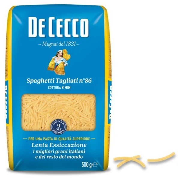 De Cecco, włoski makaron Spaghetti Tagliati n°86, 500g