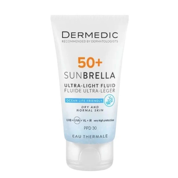 Dermedic, Sunbrella, ultralekki krem SPF 50+, dla skóry suchej i normalnej, 40ml