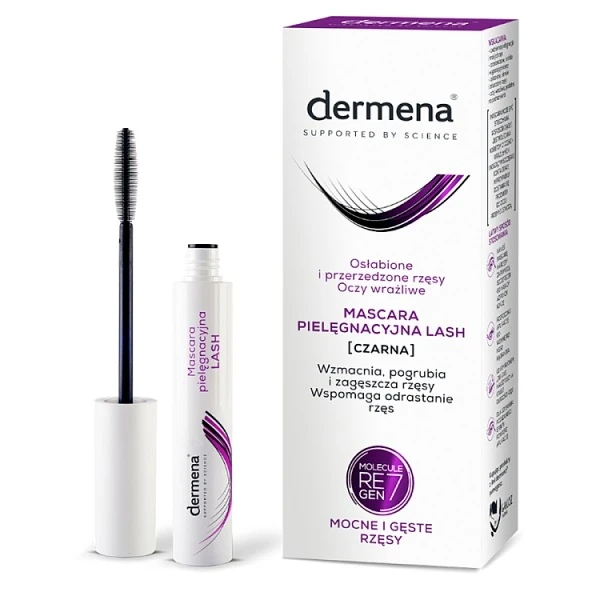 Dermena Lash Care, mascara pielęgnacyjna, wspomagająca wzrost rzęs, 10ml