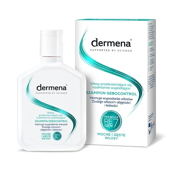 Dermena Sebocontrol, szampon do włosów przetłuszczających się, 200ml