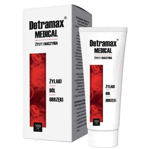 Detramax Medical, żyły i naczynia, żel, 100ml