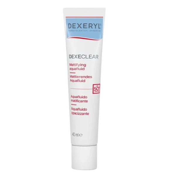 Dexeryl DexeClear, fluid matujący do skóry tłustej i trądzikowej,  SPF 50+, 40ml