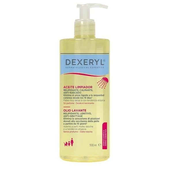 Dexeryl, olejek do mycia skóry bardzo suchej i atopowej, 500ml