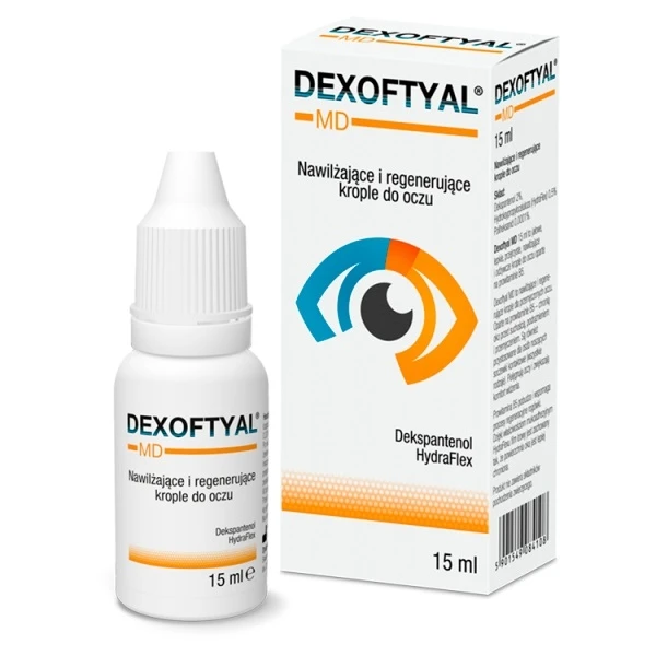Dexoftyal MD, krople do oczu nawilżające i regenerujące, 15ml