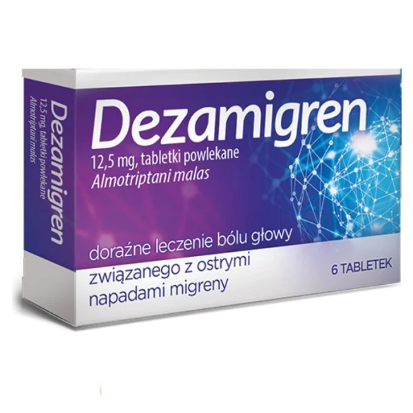 Dezamigren 12,5mg, 6 tabletek