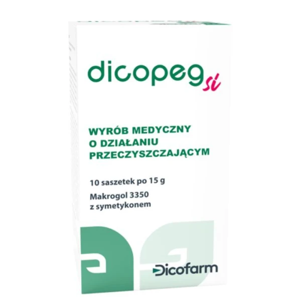 Dicopeg Si, proszek o działaniu przeczyszczającym, 10 saszetek