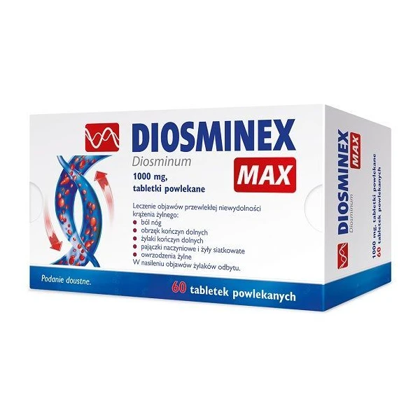 Diosminex Max 1000mg, 60 tabletek